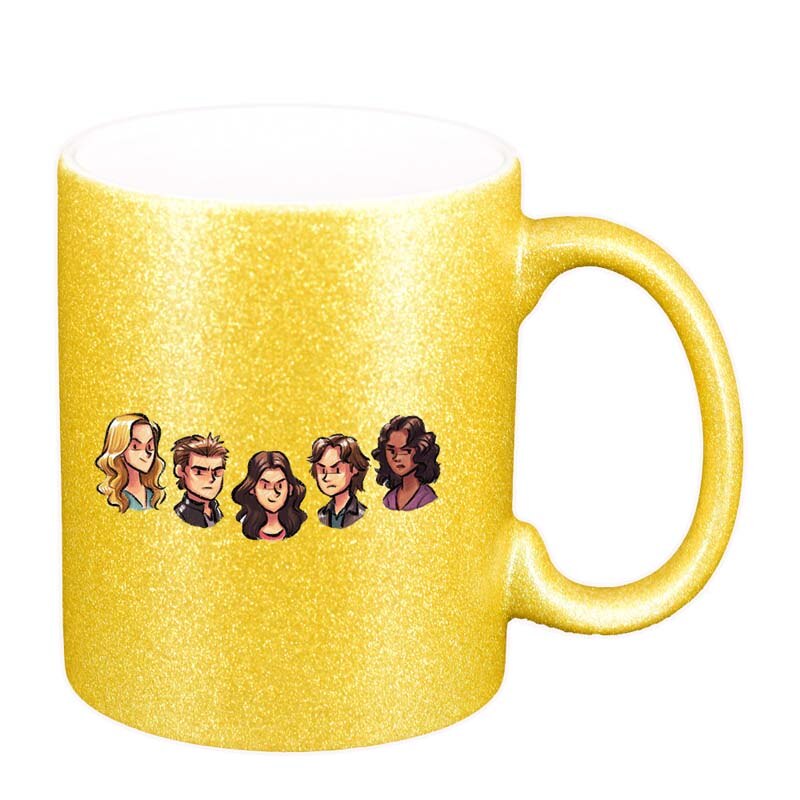 Cana Vampire Diaries, auriu sidefata glitter, 330ml, D1348