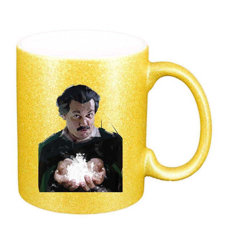 Cana Narcos - Pablo Escobar, auriu sidefata glitter, 330ml, D1347