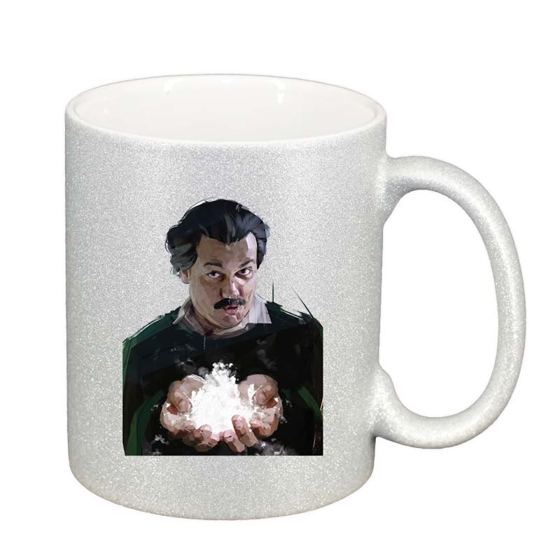 Cana Narcos - Pablo Escobar, argintiu sidefata glitter, 330ml, D1347