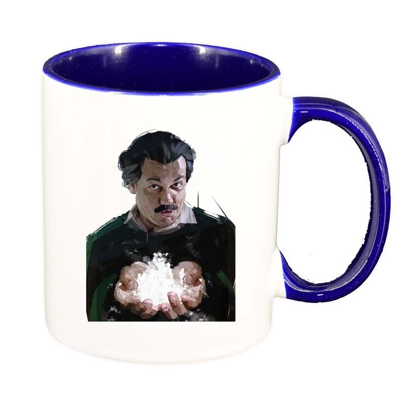 Cana Narcos - Pablo Escobar, interior albastru inchis, 330ml, D1347