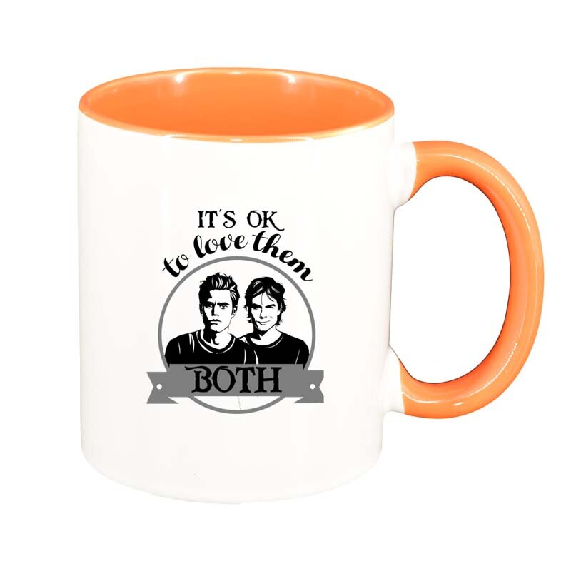 Cana Vampire Diaries, interior portocaliu, 330ml, D1351