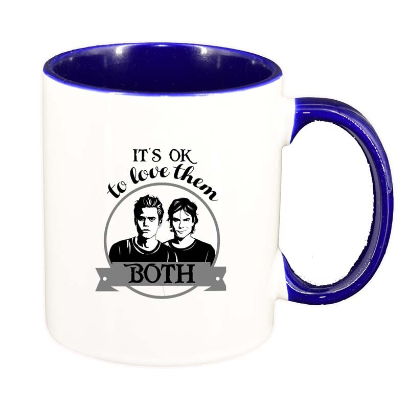 Cana Vampire Diaries, interior albastru inchis, 330ml, D1351