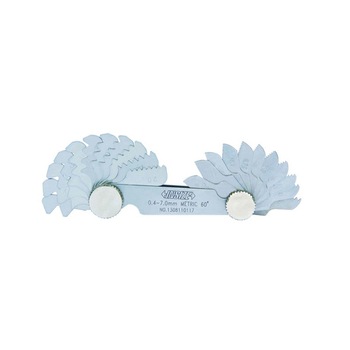 Set 22 Lere pentru pas filet metric 60° si Whitworth 55°, Insize, 0.25-6.0mm, 4-62TPI Set 22 Lere pentru pas filet metric 60° si Whitworth 55°, Insize, 0.25-6.0mm, 4-62TPI