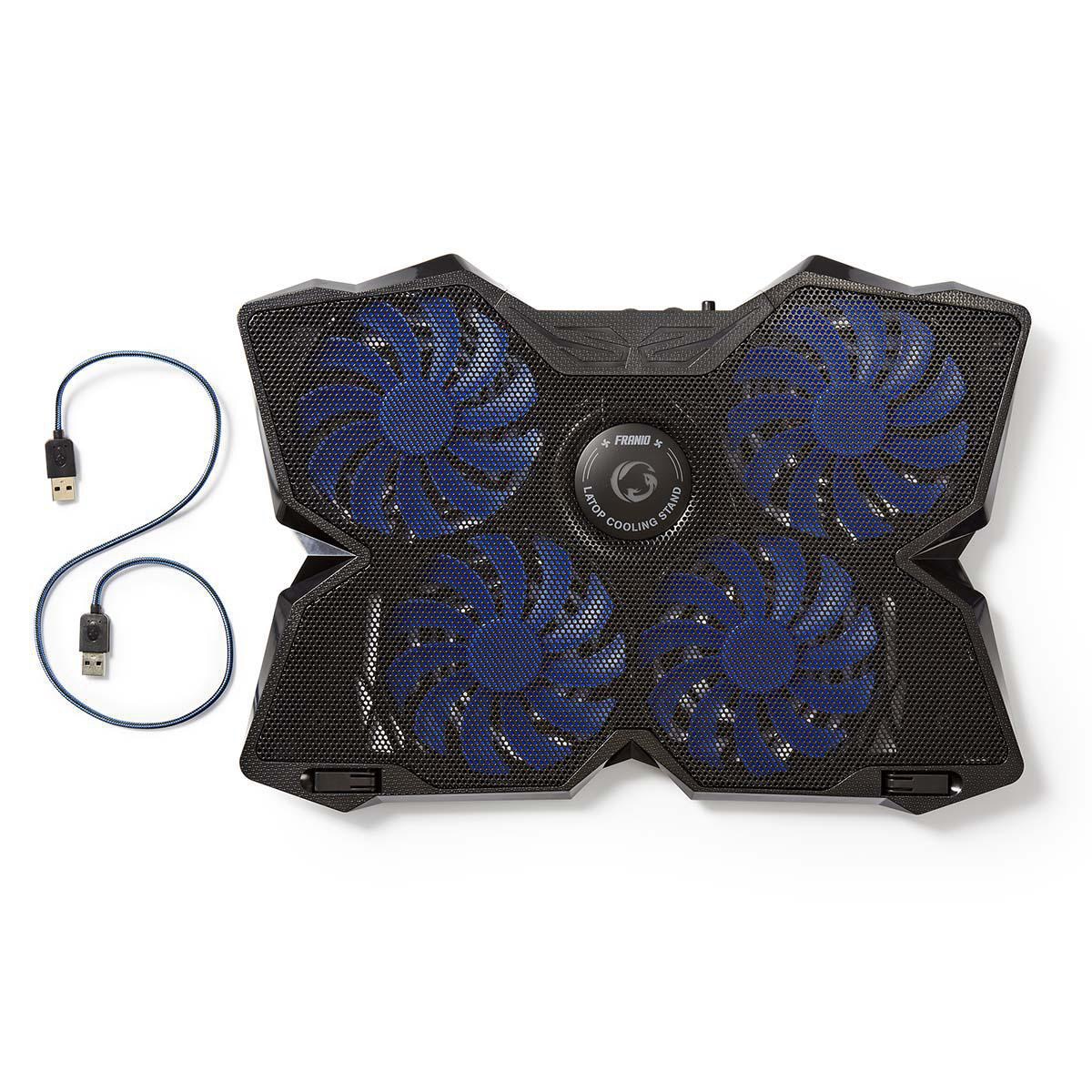 Cooler laptop gaming cu 4 ventilatoare ,compatibil 15-19
