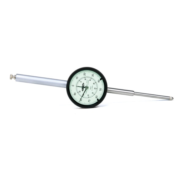Indicator cadran pentru aparate de masura Insize, 80mm, Gradatie 0.01mm, Spate plat cu rezerva