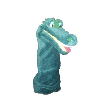 Papusa de mana crocodil, plus, multicolor, 30 cm Papusa de mana crocodil, plus, multicolor, 30 cm