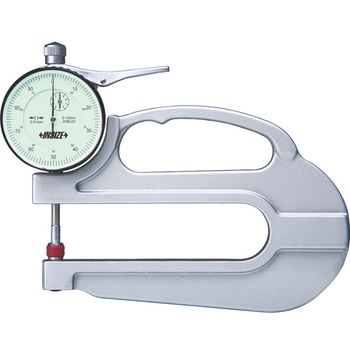 Aparat de masurare a grosimii Insize, Varf plat, 0-10mm, Gradatie 0.01mm Aparat de masurare a grosimii Insize, Varf plat, 0-10mm, Gradatie 0.01mm