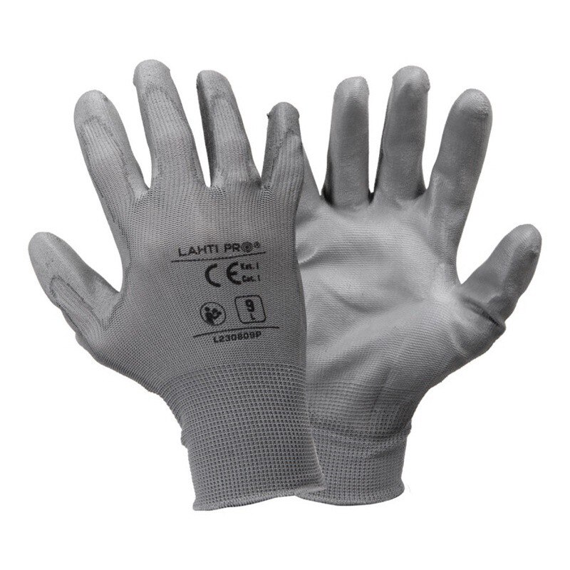 Set 12 manusi poliester/poliuretan Lahti Pro, marime L