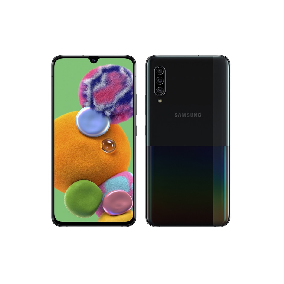 Смартфон Samsung Galaxy A90 A908 5G, 6GB RAM, 128GB, Black - eMAG.bg