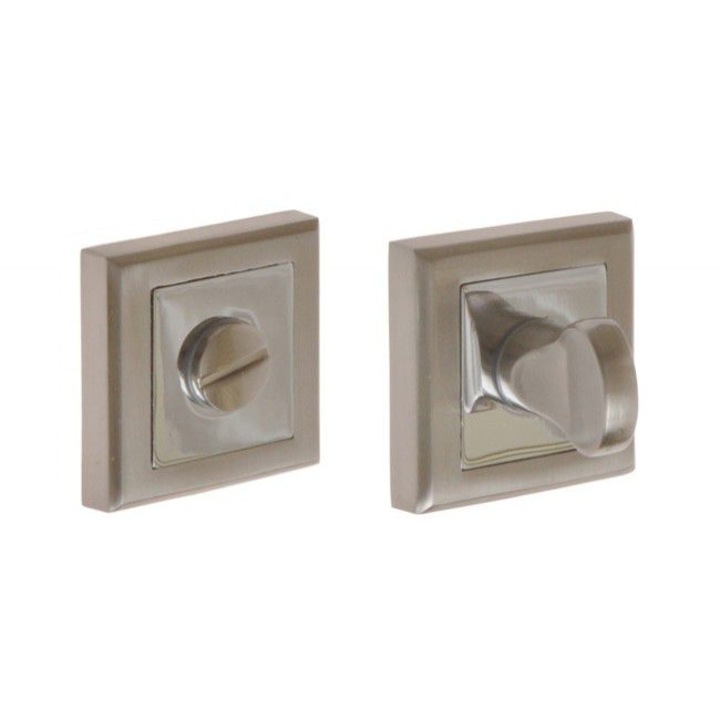 Розетка квадратна за wc модел CELTIS-ABIES-HALESIA, Никел/Сатен