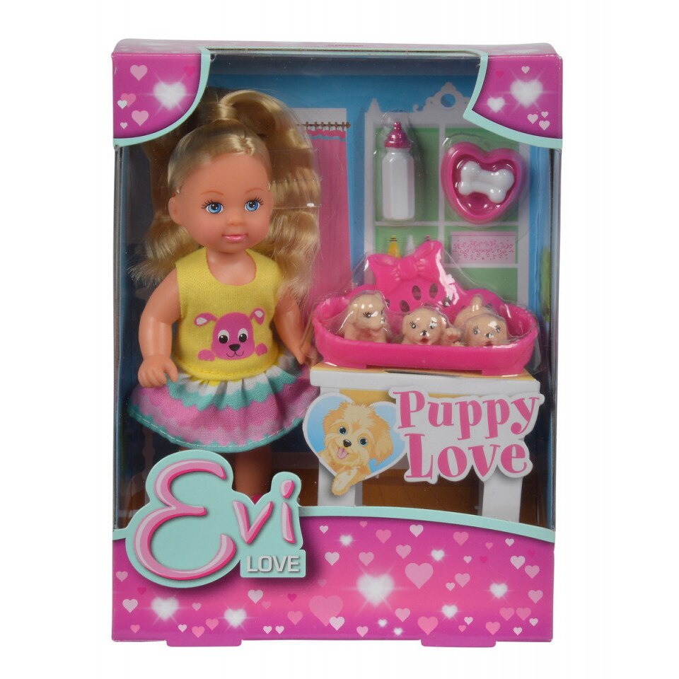 Papusica Evi Cu 3 Catelusi