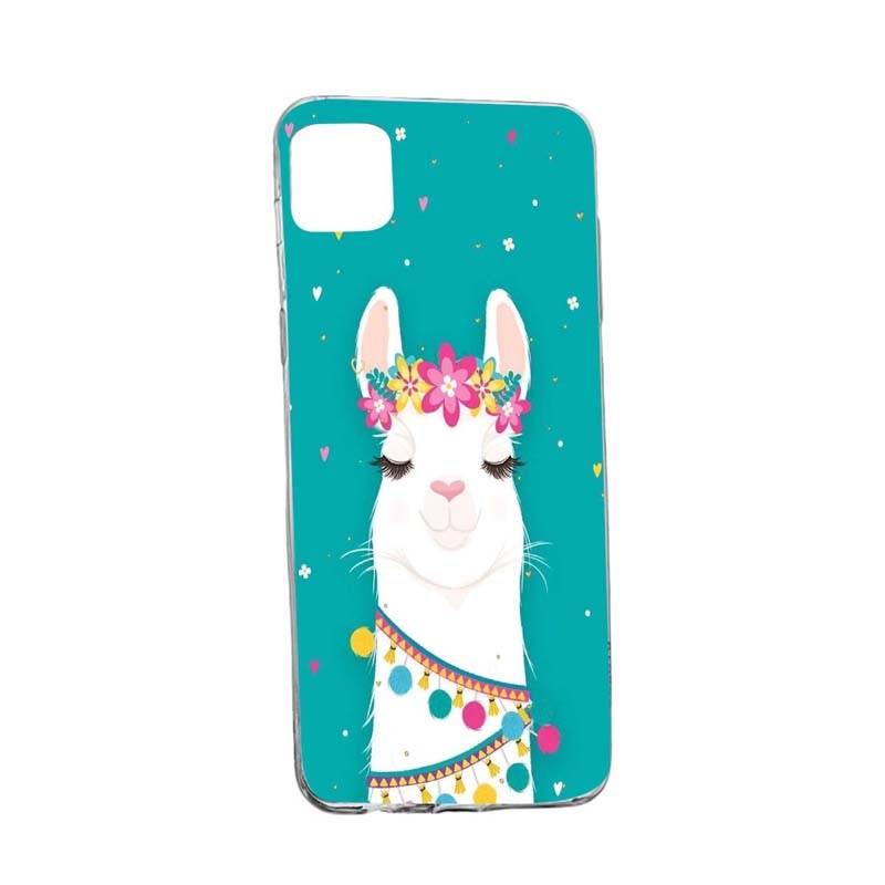 Husa Silicon Lovely Lama, Compatibila cu Apple iPhone 13 Pro, rezistenta la uzura, anti-alunecare, 248