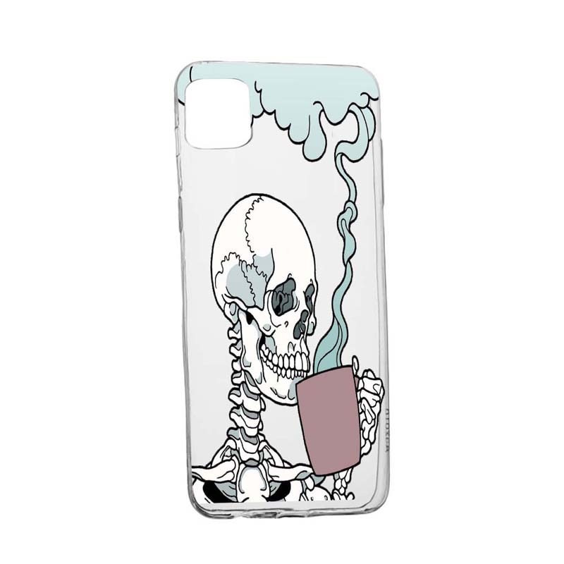 Husa Thinking Skull, pentru Apple iPhone 12 Pro, rezistenta la uzura, anti-alunecare, 252