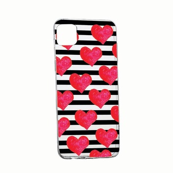 Husa Silicon Compatibila cu Apple iPhone 13 Mini, hearts, rezistenta la uzura, anti-alunecare, 102 Husa Silicon Compatibila cu Apple iPhone 13 Mini, hearts, rezistenta la uzura, anti-alunecare, 102