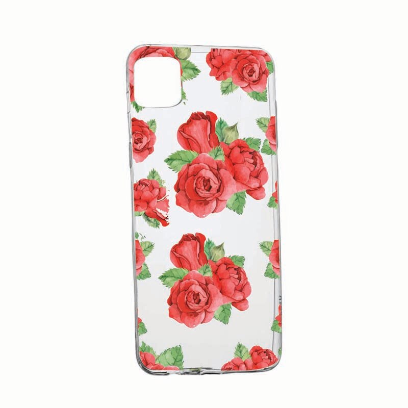 Husa Silicon Compatibila cu Xiaomi Mi 11 Lite 5G / 4G, Rose, rezistenta la uzura, anti-alunecare, 97