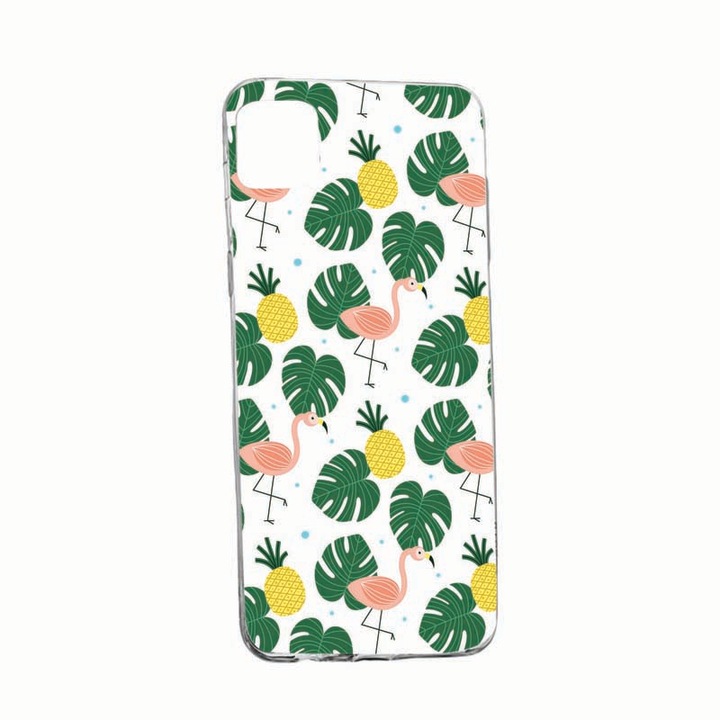 Husa pentru Samsung Galaxy A41, Tropical, rezistenta la uzura, anti-alunecare, 93