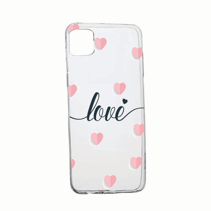 Husa Silicon Compatibila cu Apple iPhone 13 Pro Max, Love+Hearts, rezistenta la uzura, anti-alunecare, 85