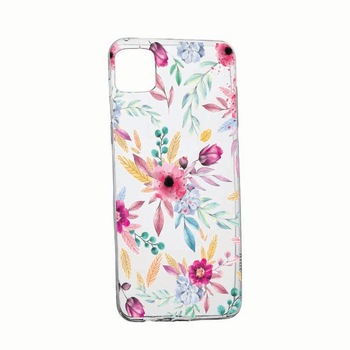 Husa Silicon Compatibila cu Apple iPhone 13, Happy Flowers, rezistenta la uzura, anti-alunecare, 69 Husa Silicon Compatibila cu Apple iPhone 13, Happy Flowers, rezistenta la uzura, anti-alunecare, 69
