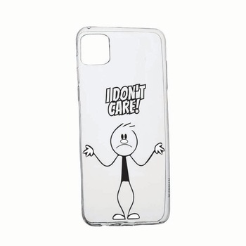 Husa pentru Apple iPhone 12 Pro, rezistenta la uzura, anti-alunecare, I Don`t Care, 162 Husa pentru Apple iPhone 12 Pro, rezistenta la uzura, anti-alunecare, I Don`t Care, 162