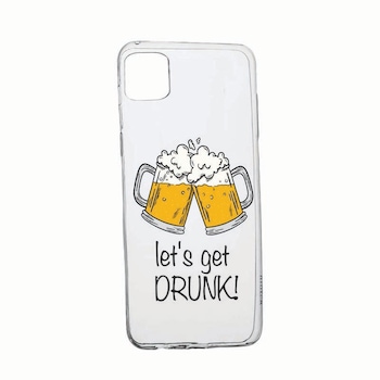 Husa pentru Samsung Galaxy A42 5G, rezistenta la uzura, anti-alunecare, Let`s Get Drunk, 170 Husa pentru Samsung Galaxy A42 5G, rezistenta la uzura, anti-alunecare, Let`s Get Drunk, 170