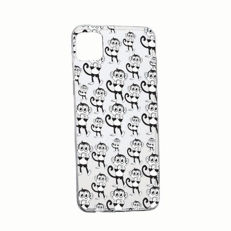 Husa Silicon Compatibila cu Apple iPhone 13 Mini, Monkey, rezistenta la uzura, anti-alunecare, 142