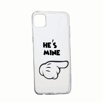 Husa Silicon Compatibila cu Apple iPhone 13 Mini, He's Mine, rezistenta la uzura, anti-alunecare, 105 Husa Silicon Compatibila cu Apple iPhone 13 Mini, He's Mine, rezistenta la uzura, anti-alunecare, 105
