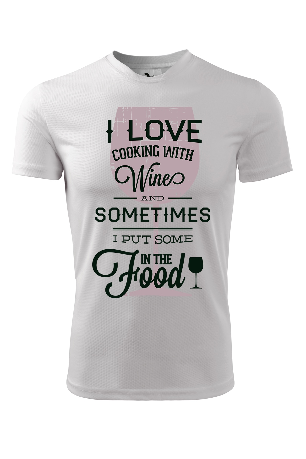 Tricou personalizat, Cooking With Wines, Adler, Alb