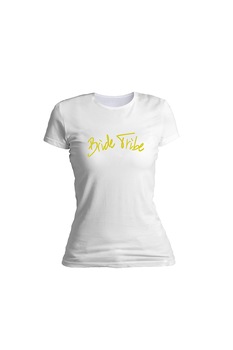 Tricou personalizat, Bride Tribe, pentru dama, Alb Tricou personalizat, Bride Tribe, pentru dama, Alb