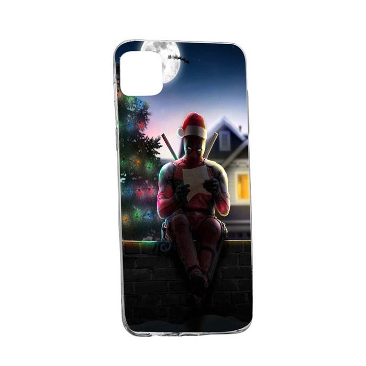 Husa Silicon Xmas, Compatibila cu Apple iPhone 13, rezistenta la uzura, anti-alunecare, 324