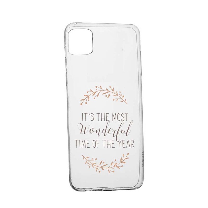 Husa Silicon Xmas, Compatibila cu Apple iPhone 13, rezistenta la uzura, anti-alunecare, 347