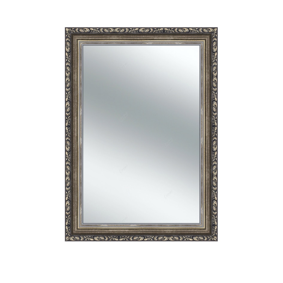 Oglinda decorativa lemn, 60 x 150cm, H66m argintiu, Orsini