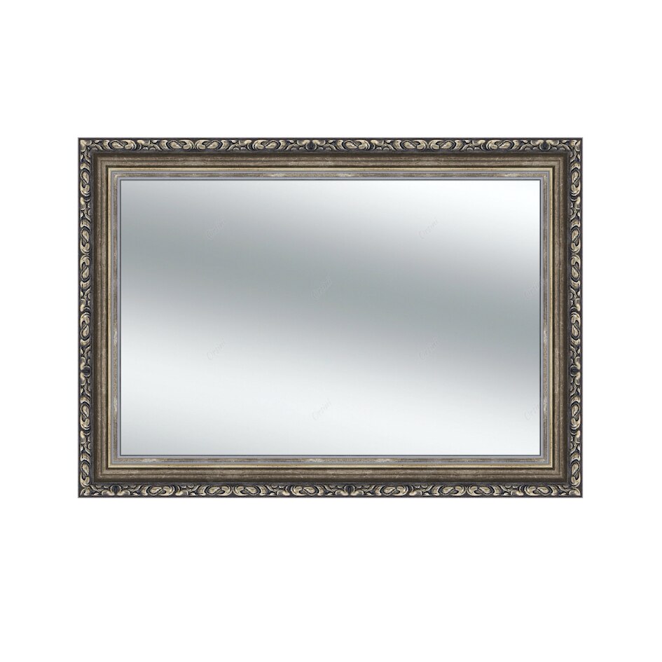 Oglinda decorativa lemn, 60 x 80cm, H66m argintiu, Orsini