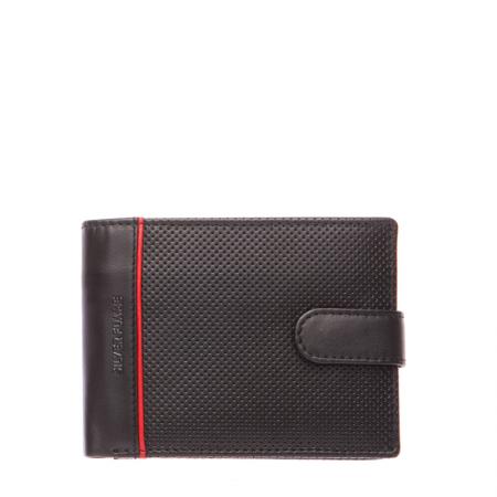 Portofel Silver Flame, SFT0409 , Negru , Piele autentica