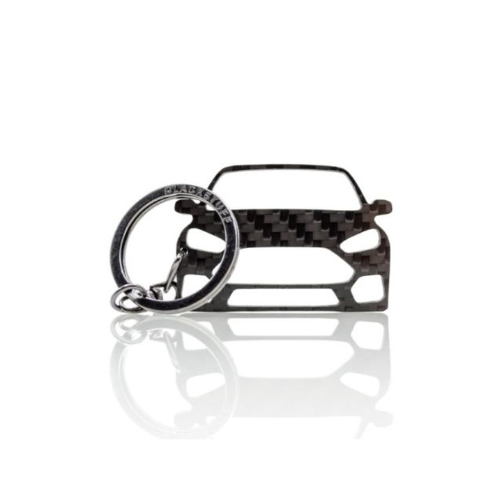 Karbonszálas (genuine carbon fiber) kulcstartó, modell: Focus RS MK3 2011-2018