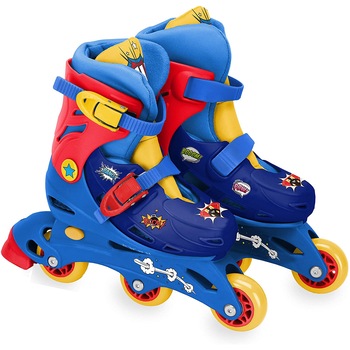 Role pentru copii cu 3 roti Saica 2404 Comic, marime reglabila 31-34, roti interschimbabile, frana de picior Role pentru copii cu 3 roti Saica 2404 Comic, marime reglabila 31-34, roti interschimbabile, frana de picior