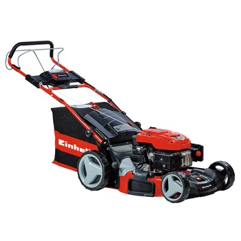 Masina pe benzina pentru tuns gazon Einhell PXC GE-PM 48 S HW-E Li , 139 cm³, 1,8 kW, latime taiere 48 mm, sac 75 l, inaltime taiere 6 trepte 25-70 mm, pornire electrica PXC Masina pe benzina pentru tuns gazon Einhell PXC GE-PM 48 S HW-E Li , 139 cm³, 1,8 kW, latime taiere 48 mm, sac 75 l, inaltime taiere 6 trepte 25-70 mm, pornire electrica PXC