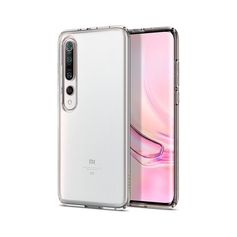 Husa Premium Originala Spigen Liquid Crystal Xiaomi MI 10/MI 10 PRO , Silicon Transparent
