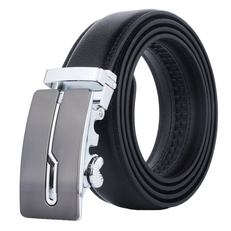 Curea cu inchidere automata 100% Piele Naturala BTG-DDL-021 , Negru