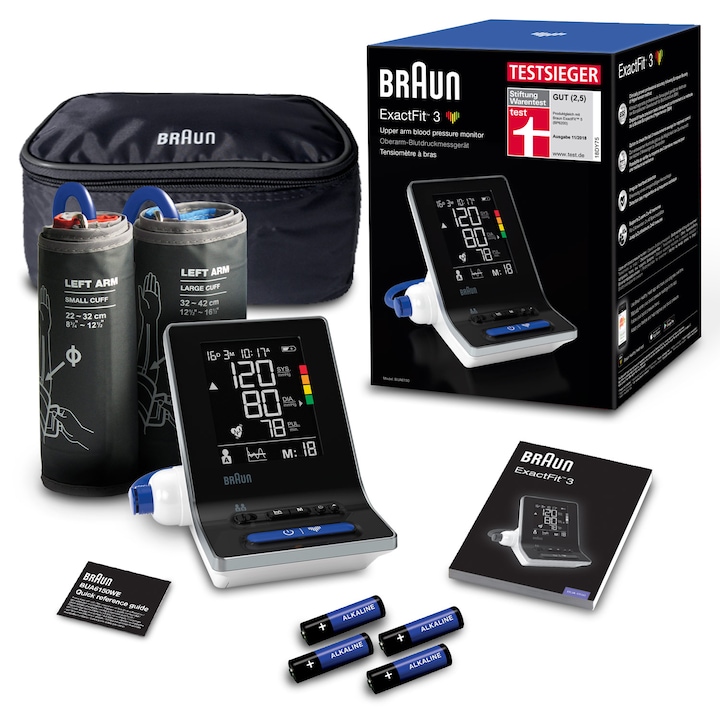 Braun ExactFit 3 vérnyomásmérő, karhoz
