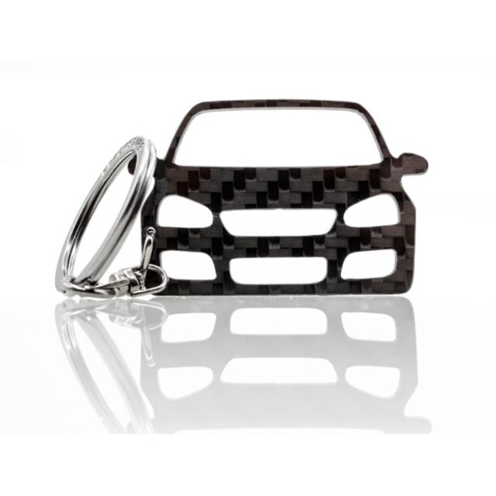 Karbonszálas (genuine carbon fiber) kulcstartó, modell: Golf GTI Mk5 2003-2008