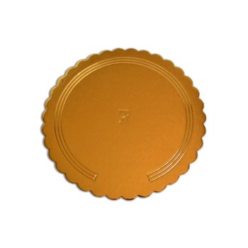 Platou auriu-negru crestat din carton 30cm 3CA230030N Benders Platou auriu-negru crestat din carton 30cm 3CA230030N Benders