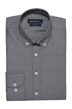 Camasa barbati Real Oxford, Newtone, guler fixat cu nasturi, model uni Camasa barbati Real Oxford, Newtone, guler fixat cu nasturi, model uni