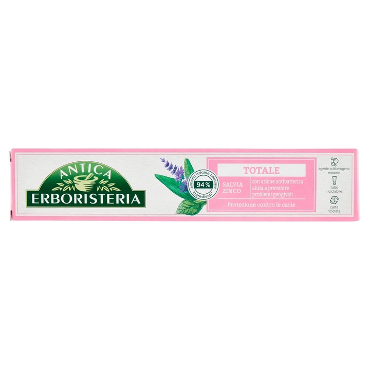 Zsálya és cink Antica Erboristeria fogkrém, 75 ml