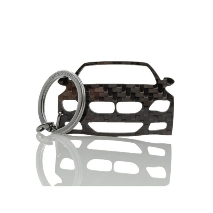 Karbonszálas (genuine carbon fiber) kulcstartó, modell: E62 E63 6 Series 630 630i 635 645 650
