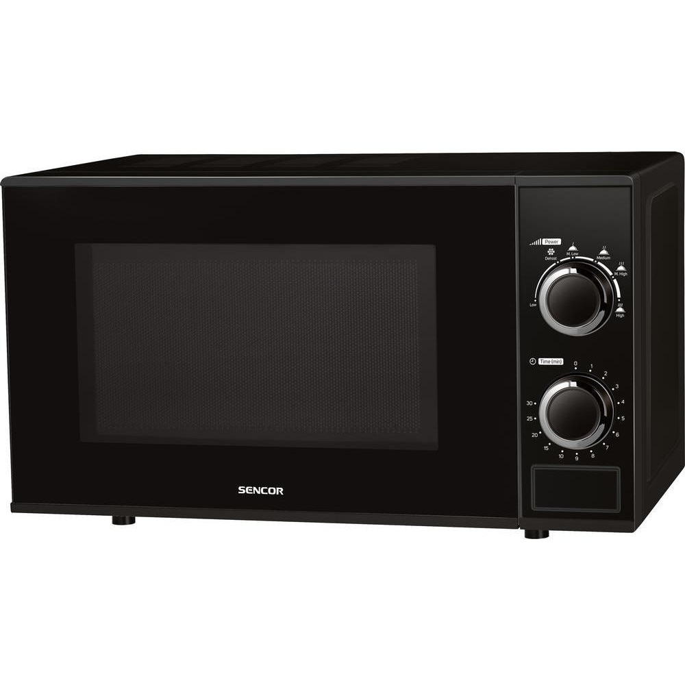 Cuptor cu microunde Sencor SMW 1817BK, 17 l, 700 W, Mecanic, Negru