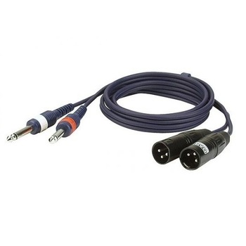 Cablu Audio, DAP Audio, Jack 3,5mm - 2 XLR Tata 3 pini, lungime 6m Cablu Audio, DAP Audio, Jack 3,5mm - 2 XLR Tata 3 pini, lungime 6m