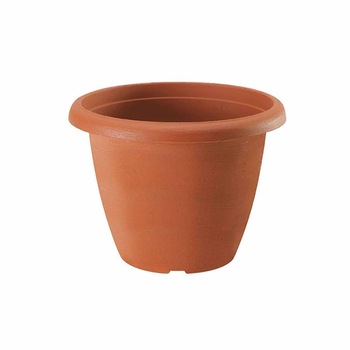 Ghiveci cu farfurie, Terrae Bell diametru 40 cm, maro teracota Ghiveci cu farfurie, Terrae Bell diametru 40 cm, maro teracota