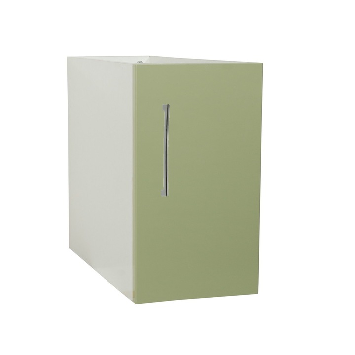 Baza mobilier baie suspendat 40 cm, cu 1 usa, montare sub blat, gama BRAVO, Verde