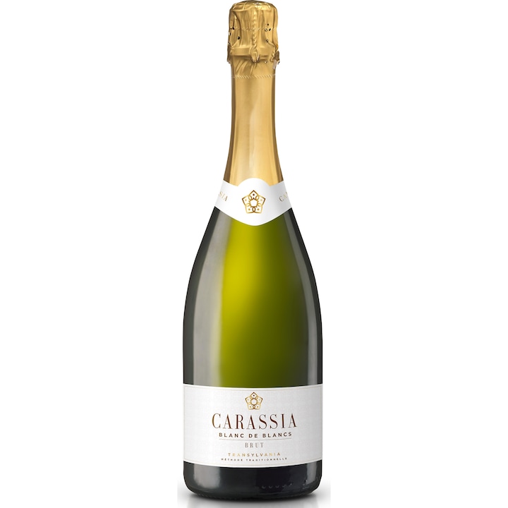 Vin Spumant Alb Crama Carastelec Carassia, Blanc de Blancs Chardonnay, 0.75l