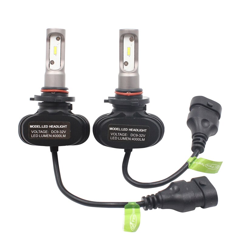 Set 2 LED-uri auto H1, 50 W, 8000 lm, Ventilator racire, 6000 K